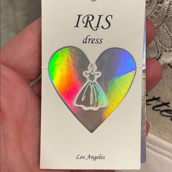 NWT Iris Red and White Rose Fit and Flare Mini Dress - Picture 6 of 9